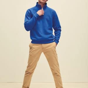 Visuel Sweat-shirt col zippé Premium (62-032-0)