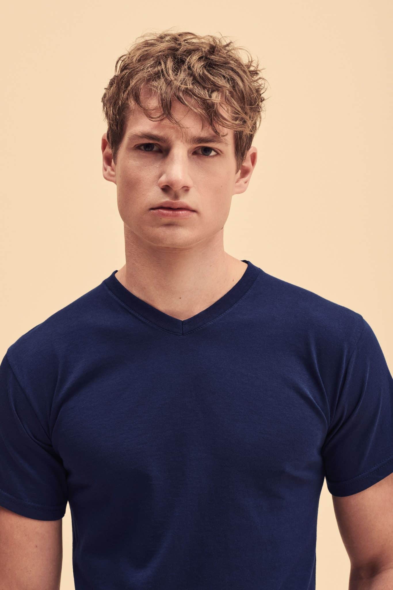 Miniature 2 pour T-shirt homme col v Valueweight (61-066-0)