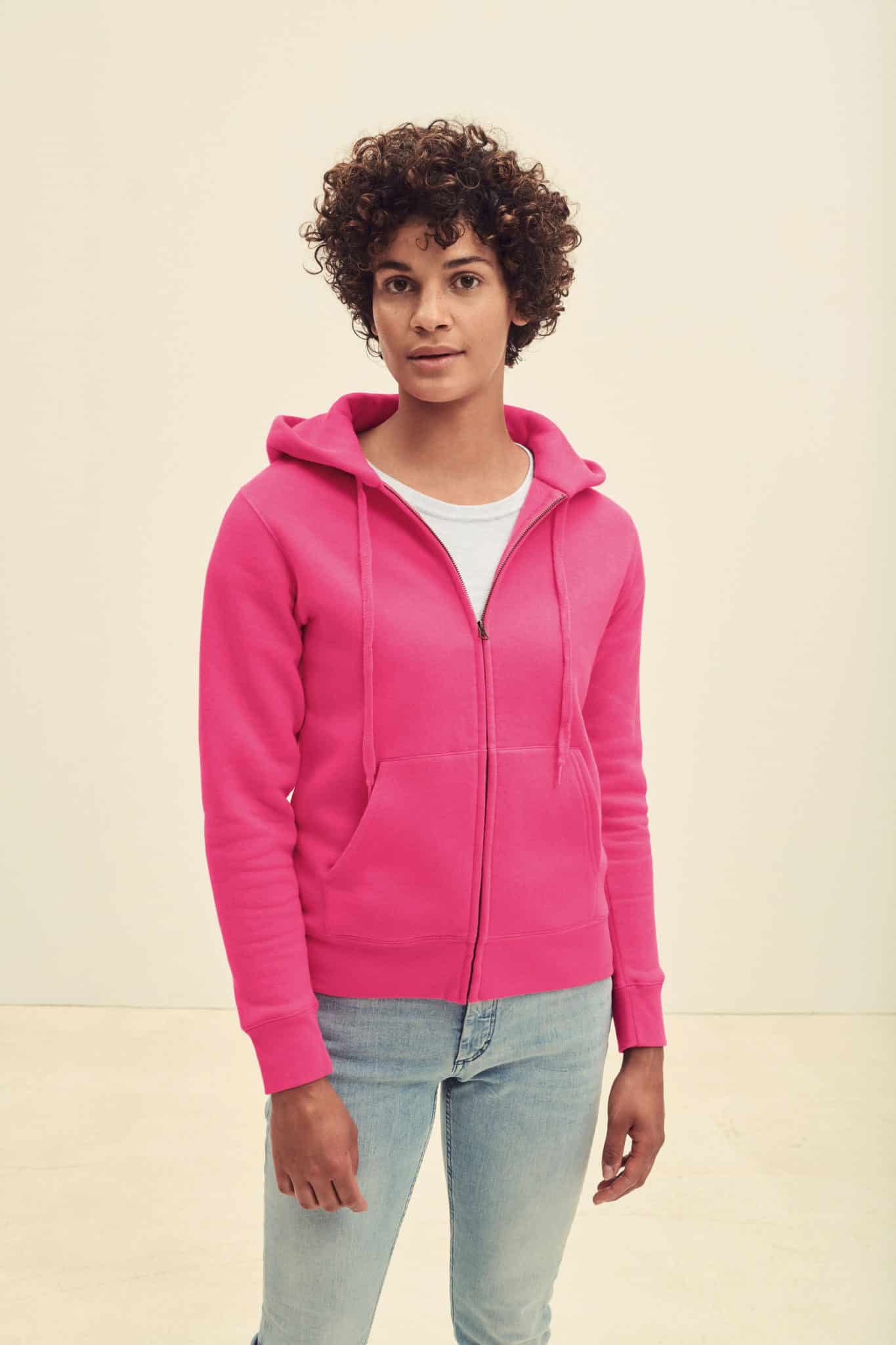 Miniature 2 pour Sweat-shirt femme zippé capuche Premium (62-118-0)