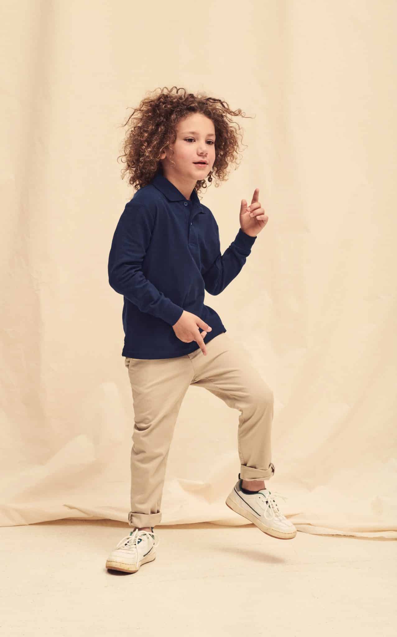 Miniature 2 pour Polo enfant 65/35 manches longues