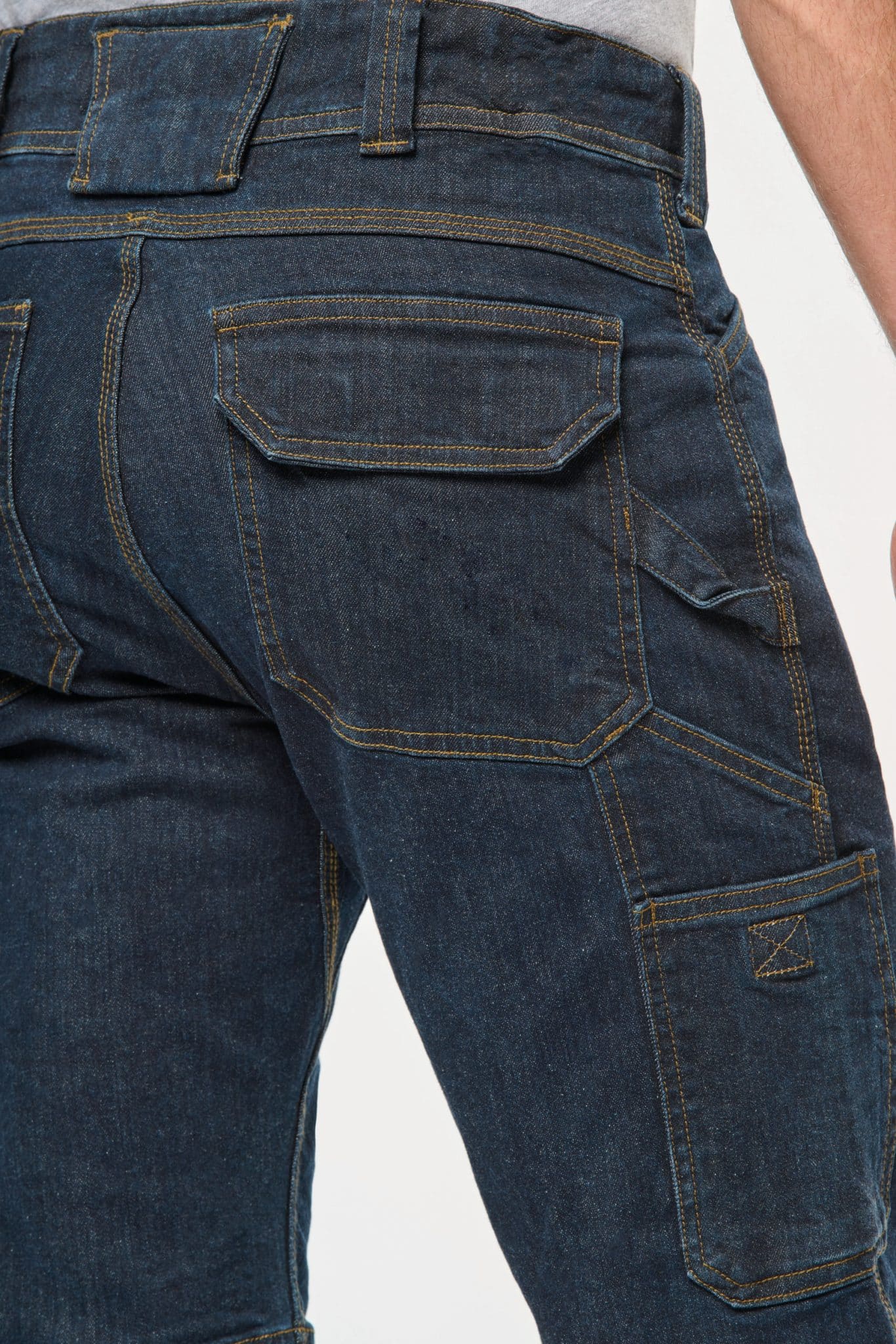 Miniature 6 pour Bermuda denim multipoches homme