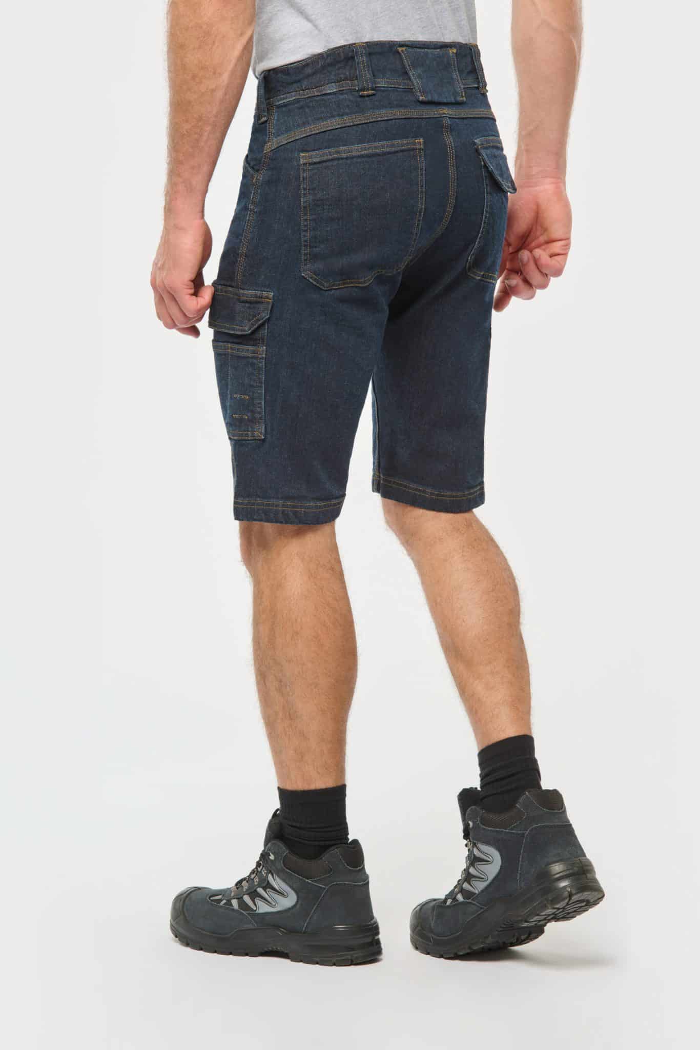 Miniature 2 pour Bermuda denim multipoches homme