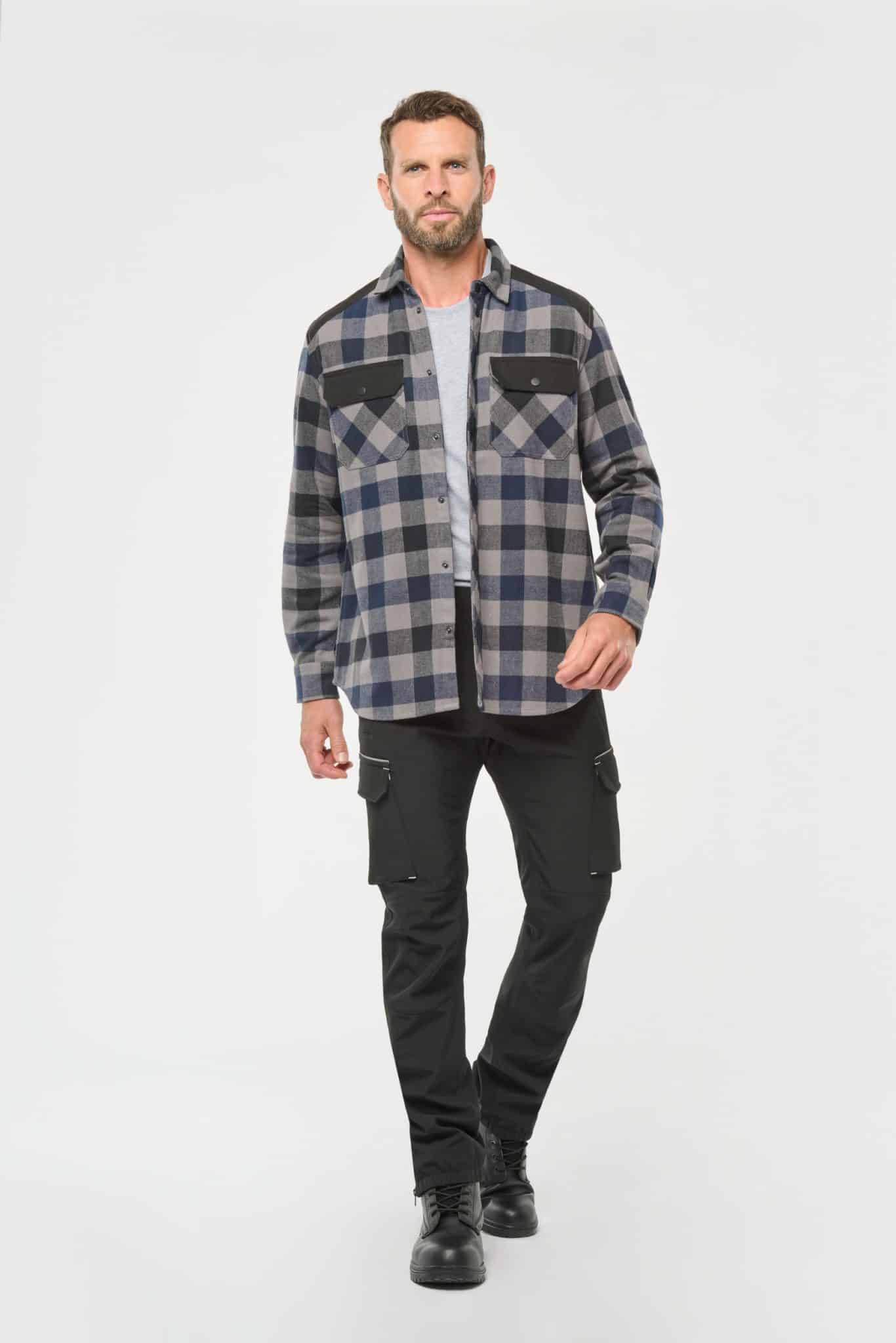 Miniature 6 pour Chemise à carreaux avec poches homme