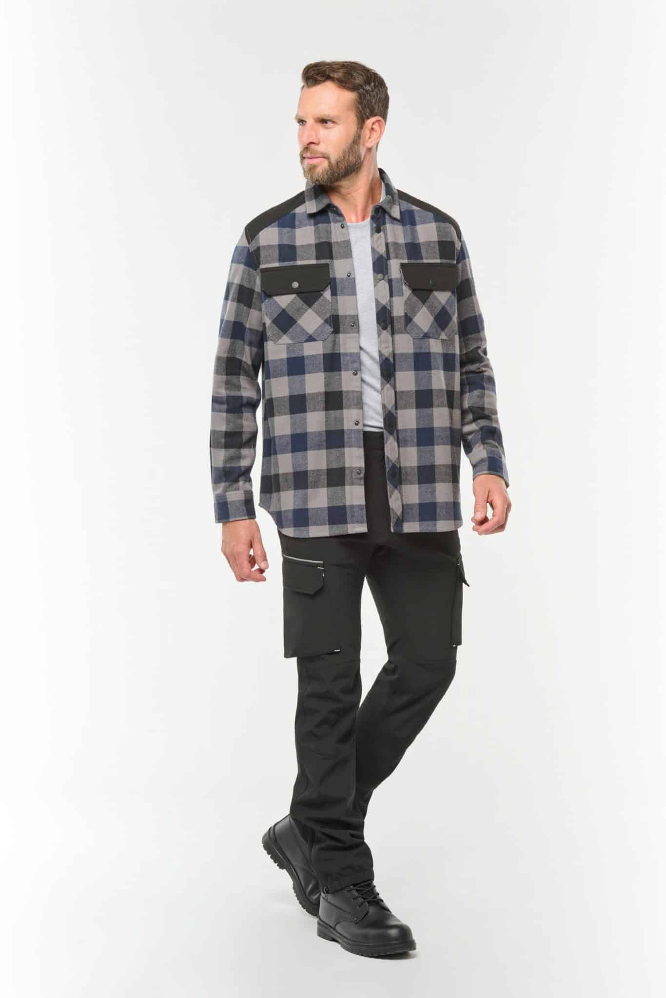 Miniature 5 pour Chemise à carreaux avec poches homme
