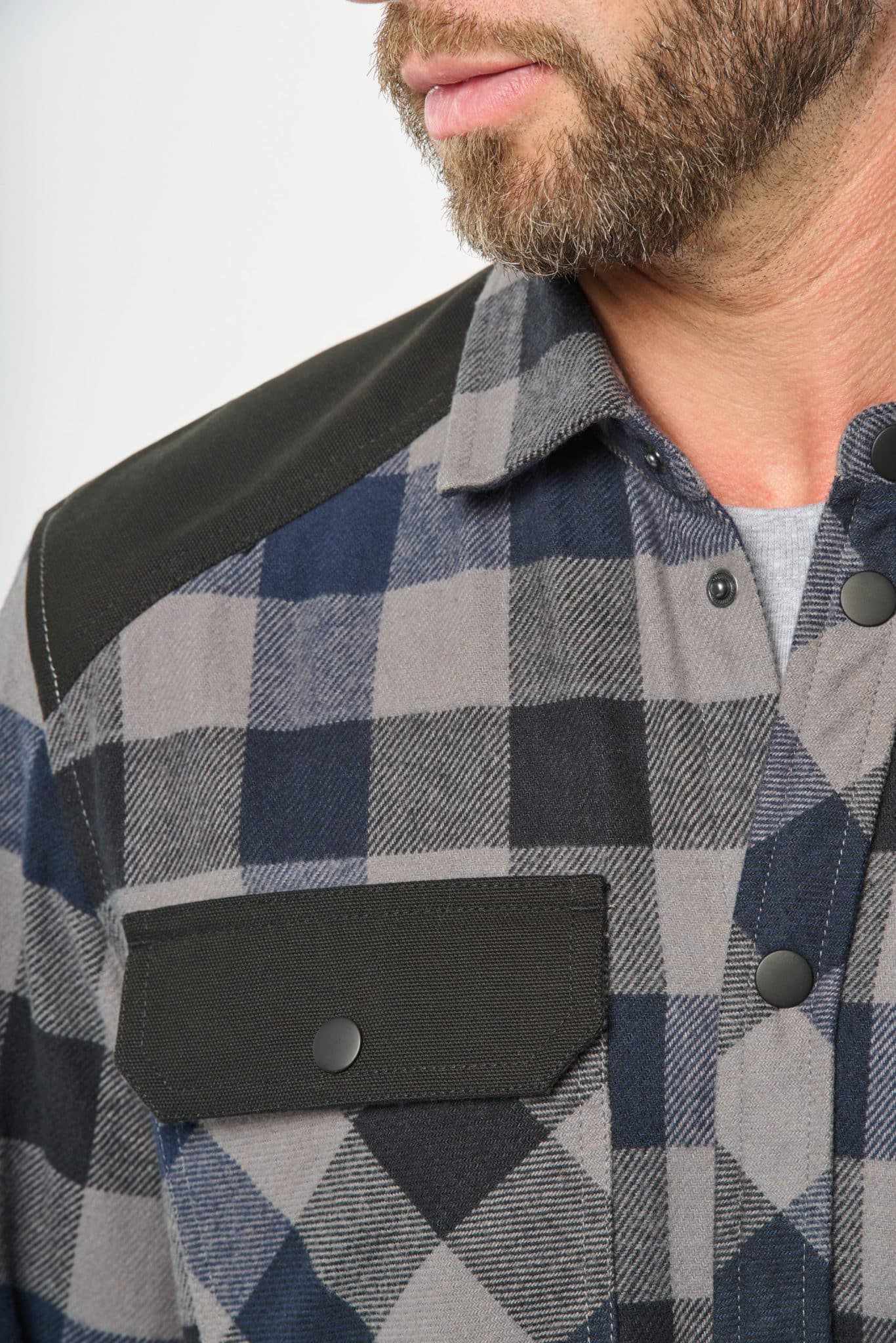 Miniature 8 pour Chemise à carreaux avec poches homme