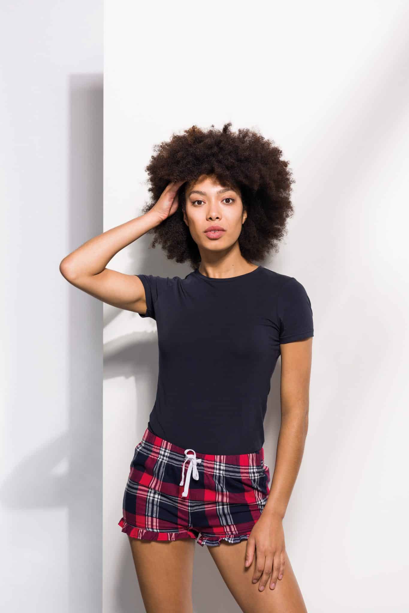 Miniature 1 pour Short femme à motif tartan
