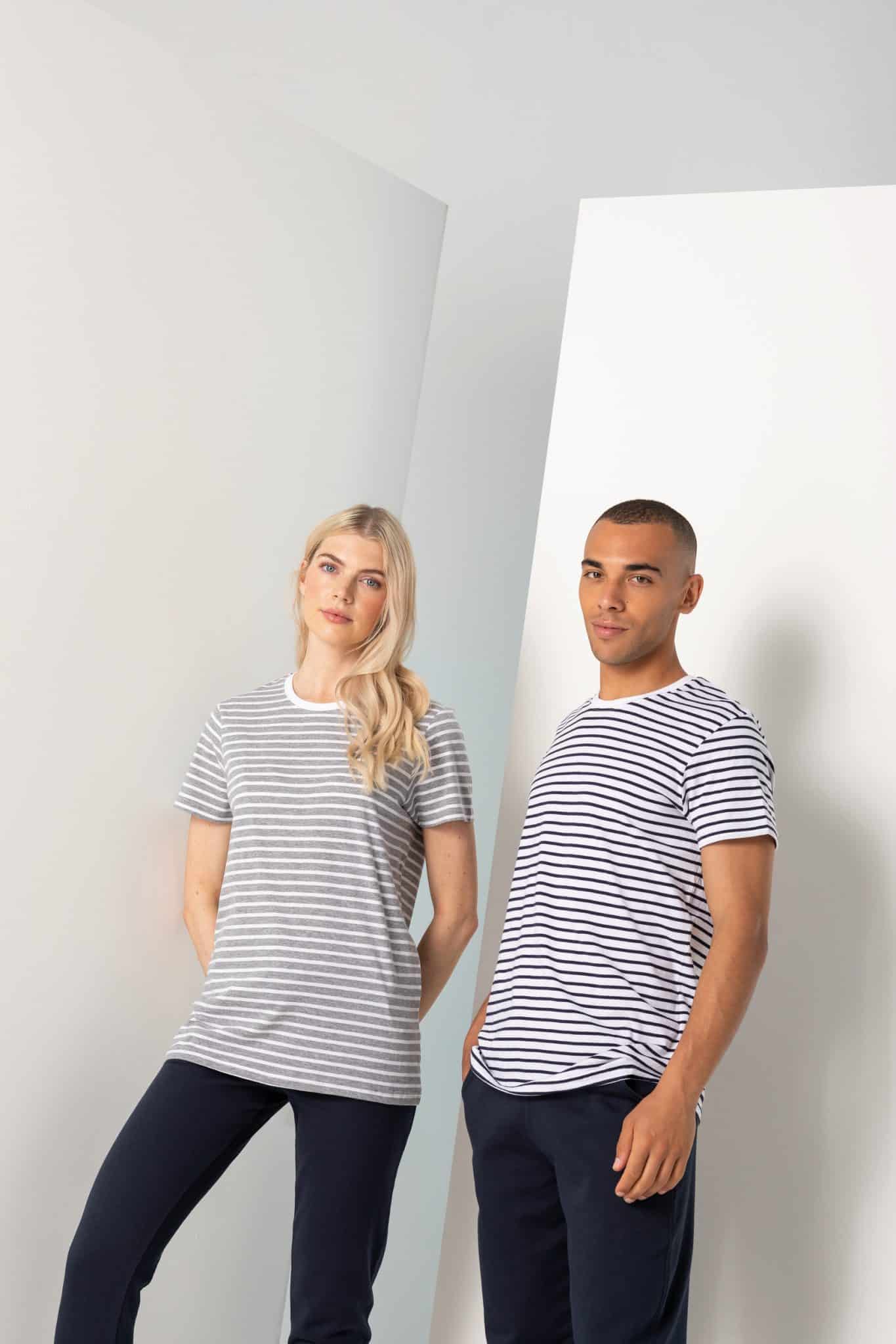 Miniature 1 pour T-shirt Rayé unisexe