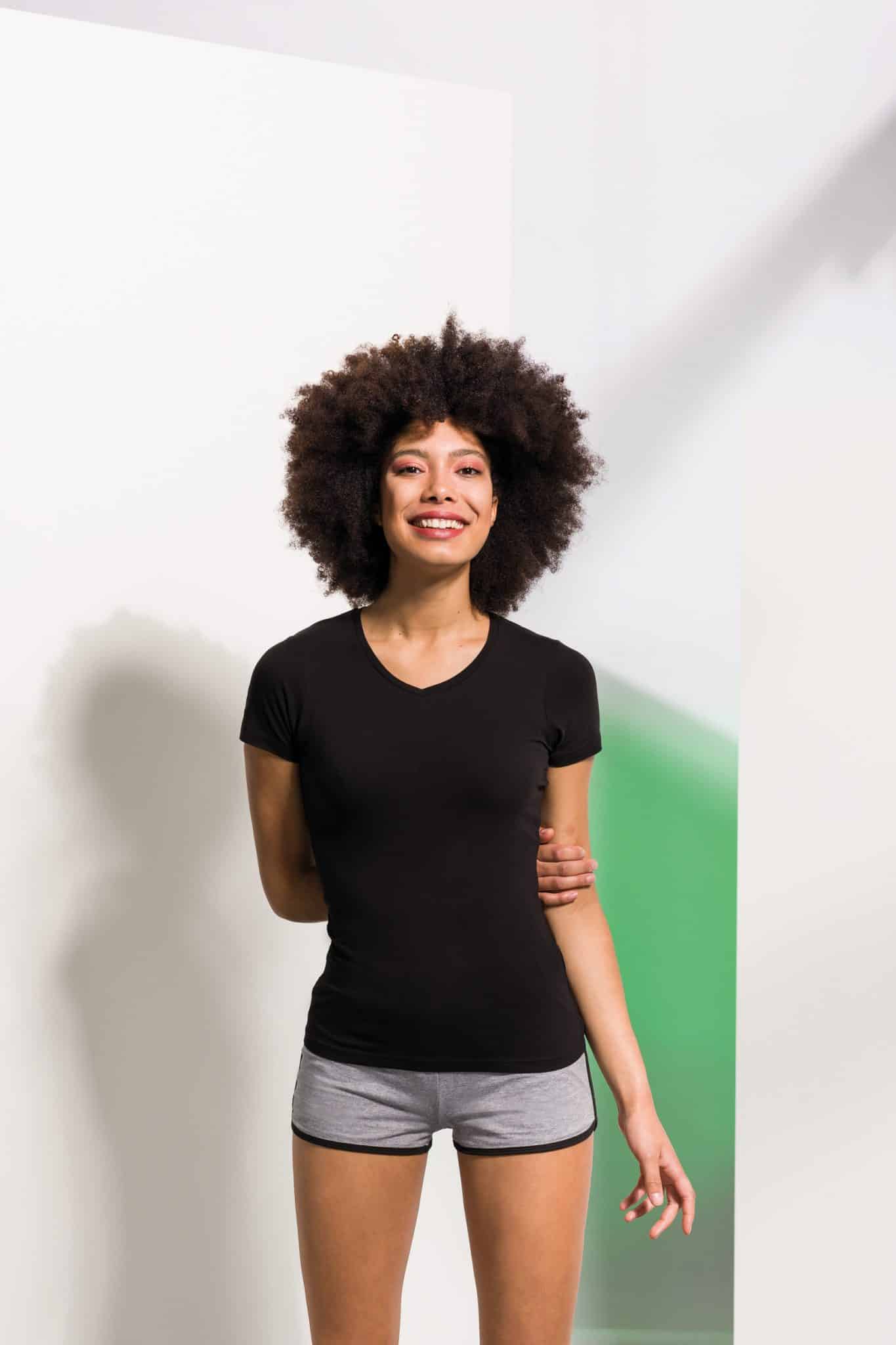 Miniature 2 pour T-shirt femme col v Feel Good