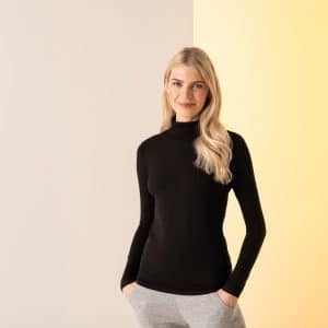 Visuel T-shirt Femme col roulé Feel Good