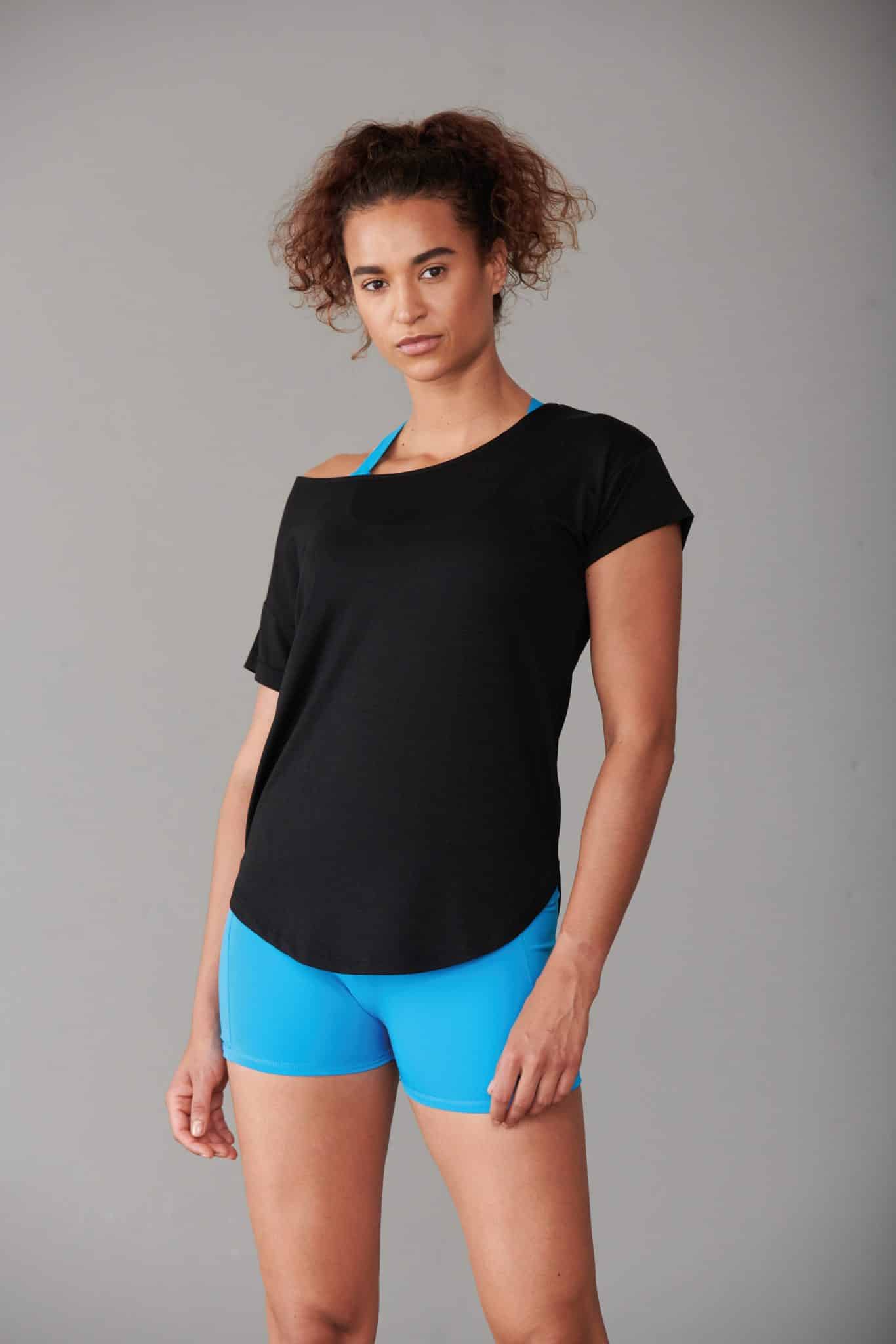 Miniature 1 pour T-shirt scoop neck femme