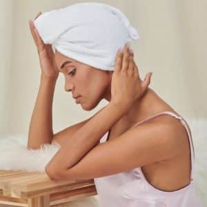 Visuel Serviette pour les cheveux