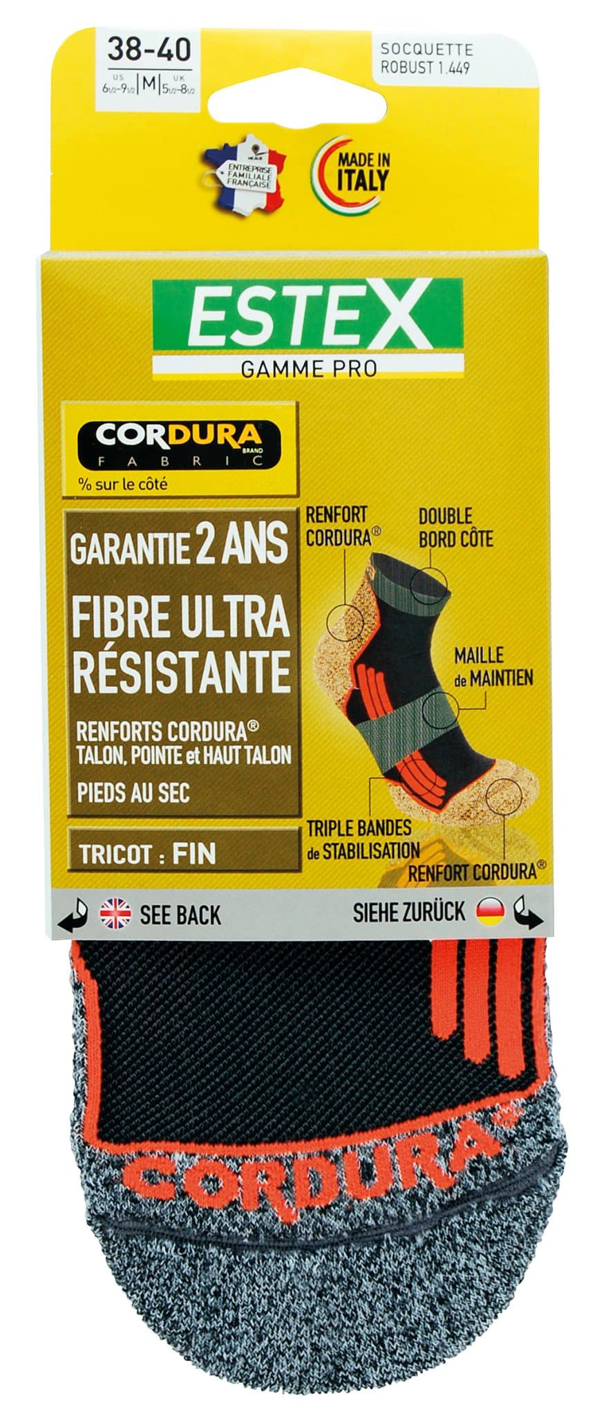 Miniature 2 pour Lot de 3 paires de socquettes Robust