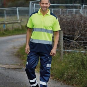 Visuel Polo bicolore haute visibilité