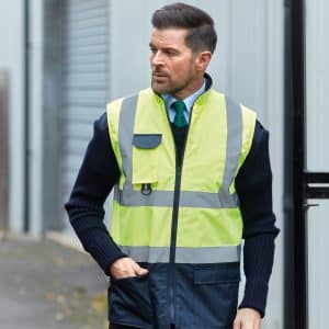 Visuel Bodywarmer rembourré haute visibilité