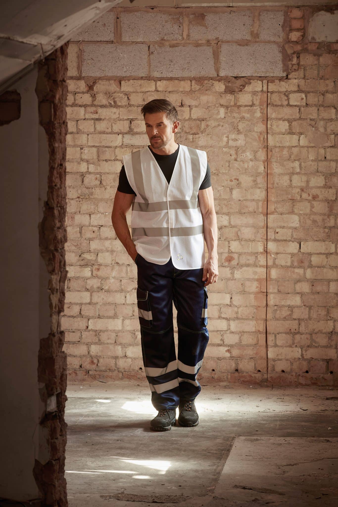 Miniature 5 pour Gilet haute visibilité à maille ajourée recyclée