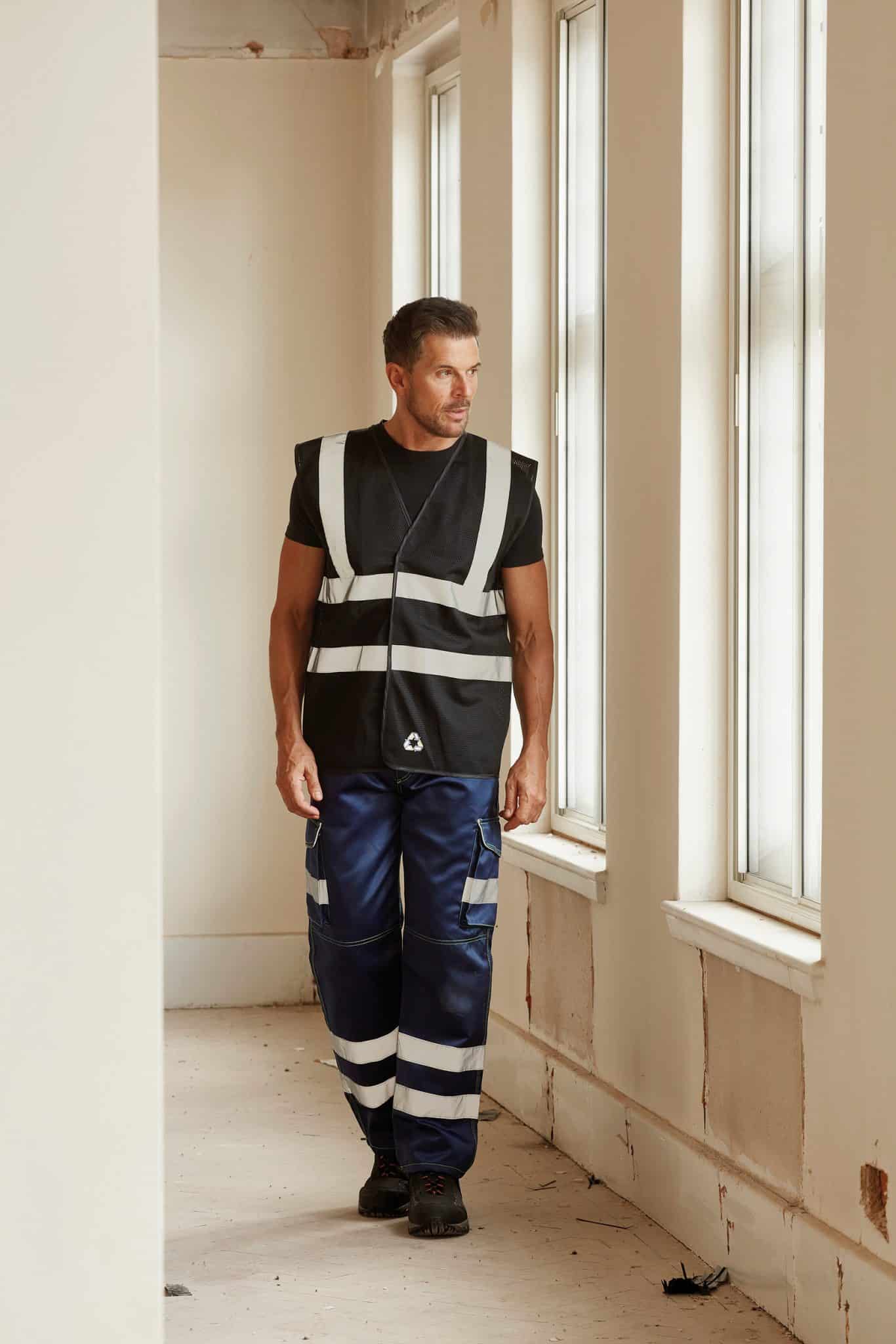 Miniature 6 pour Gilet haute visibilité à maille ajourée recyclée