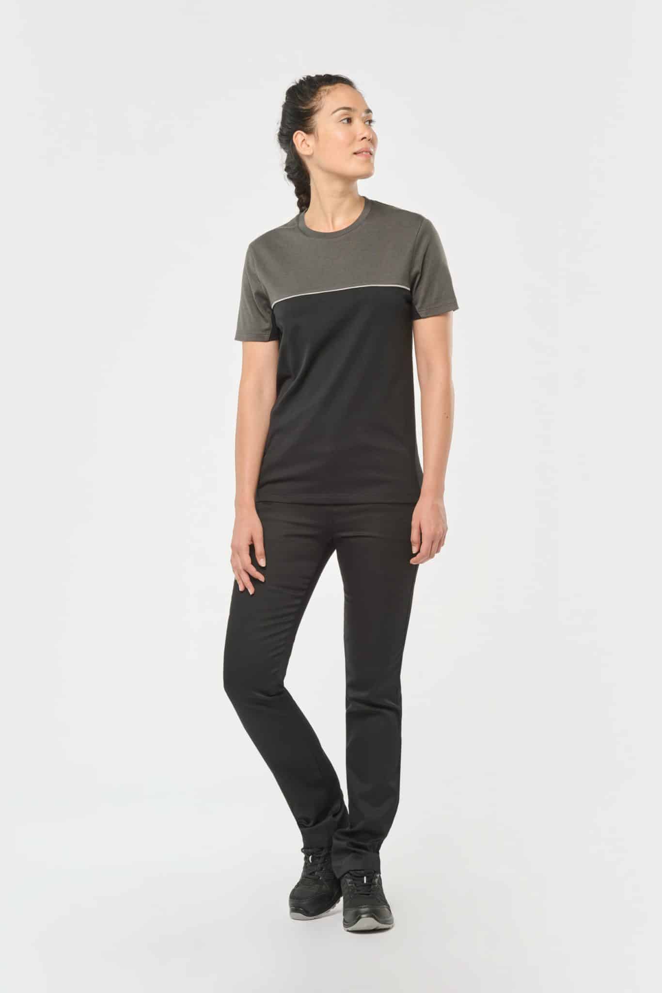 Miniature 7 pour T-shirt bicolore écoresponsable manches courtes unisexe