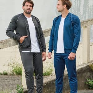 Visuel Veste de survêtement zippée avec liseré unisexe