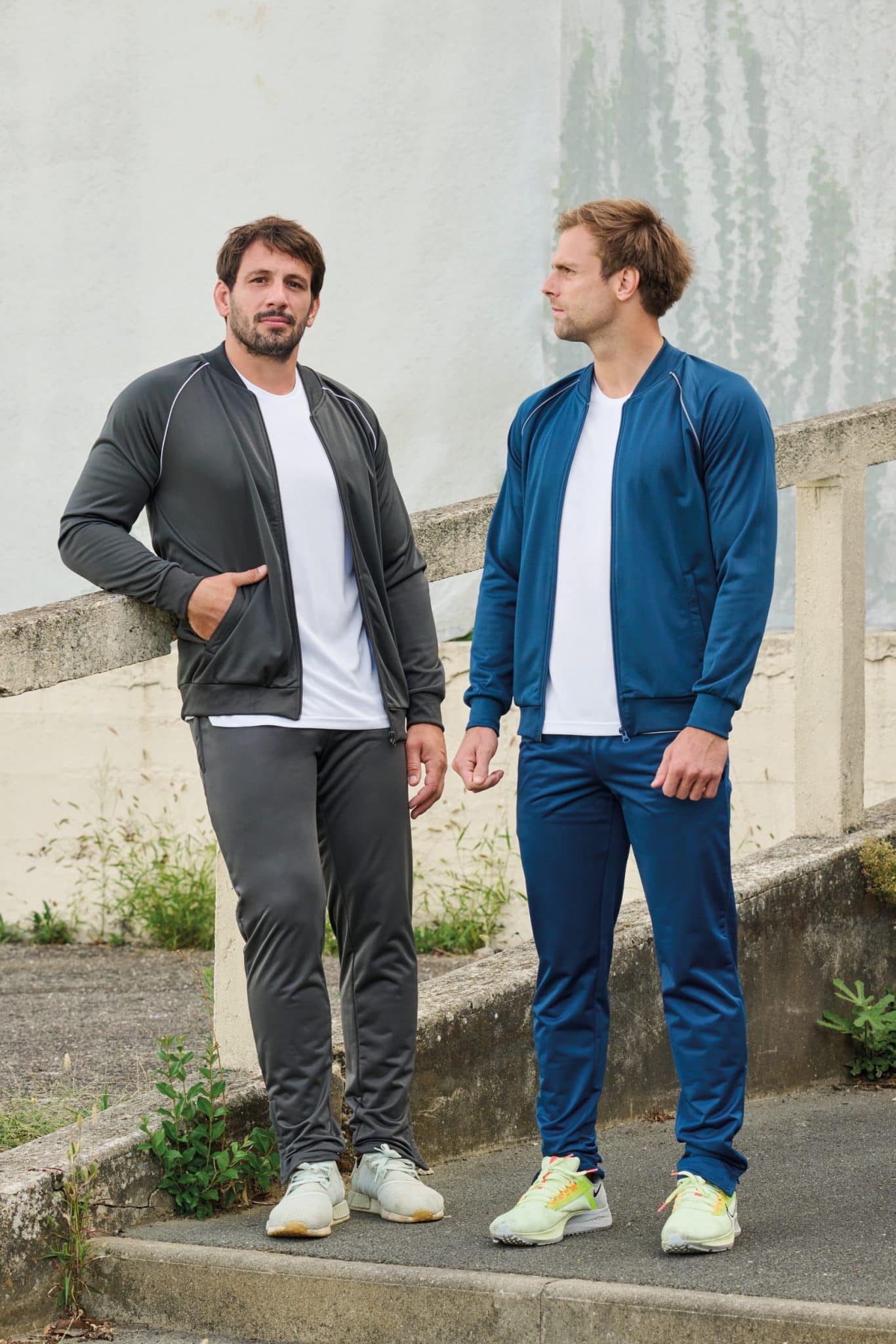 Miniature 1 pour Veste de survêtement zippée avec liseré unisexe