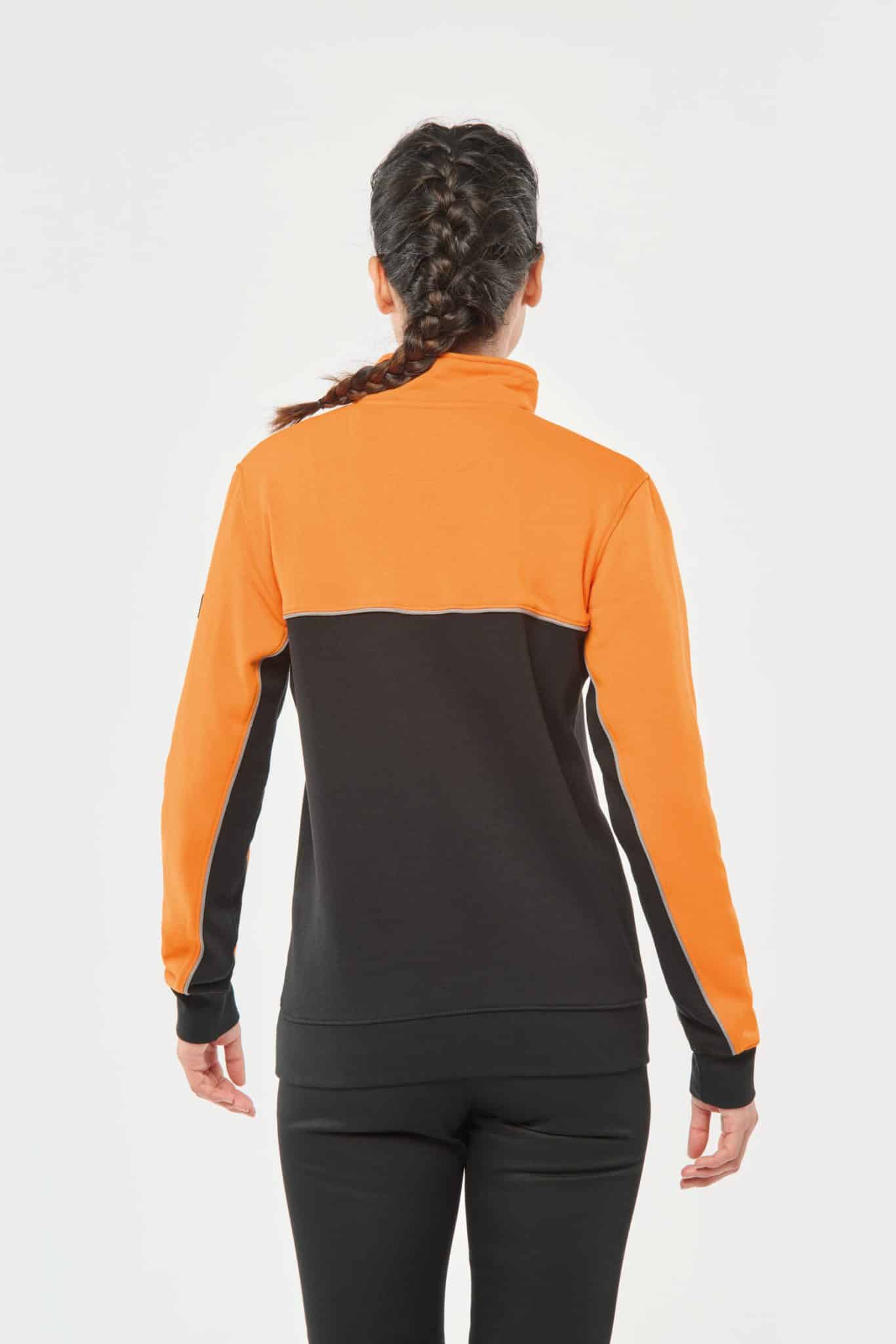 Miniature 6 pour Sweat-shirt écoresponsable col zippé unisexe