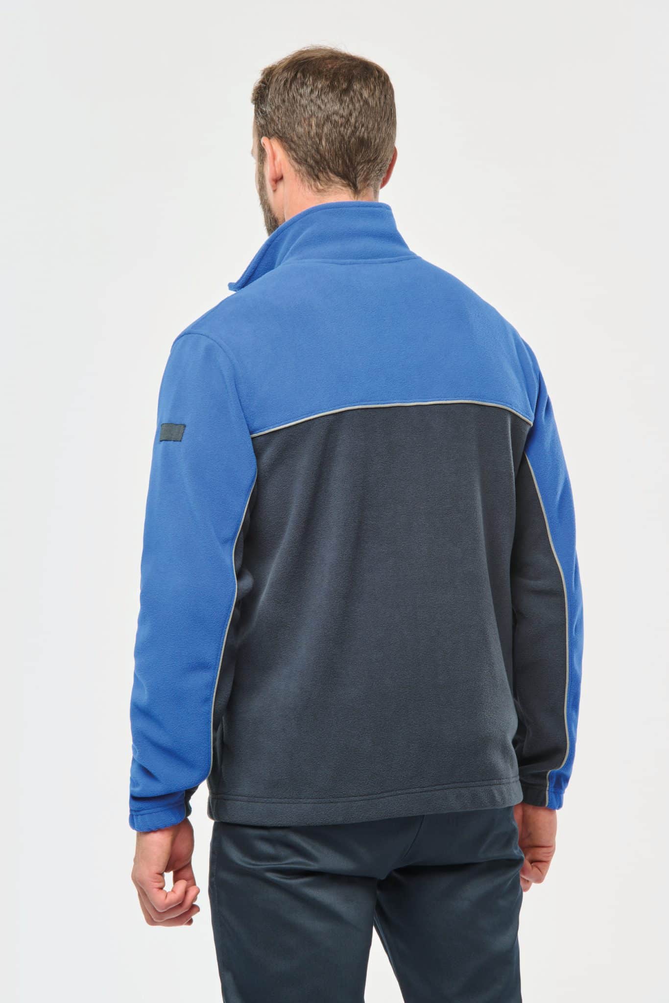 Miniature 3 pour Veste micropolaire bicolore écoresponsable unisexe