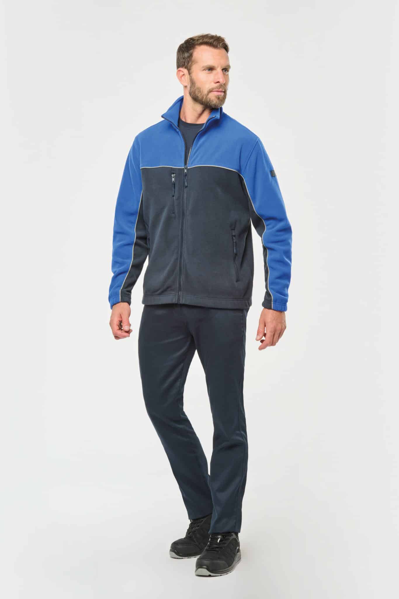 Miniature 5 pour Veste micropolaire bicolore écoresponsable unisexe