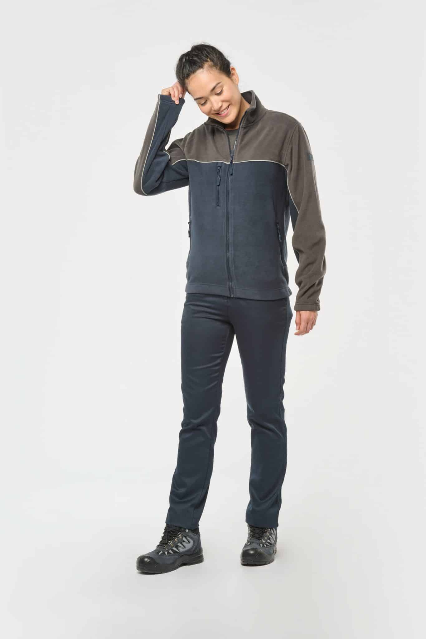 Miniature 6 pour Veste micropolaire bicolore écoresponsable unisexe
