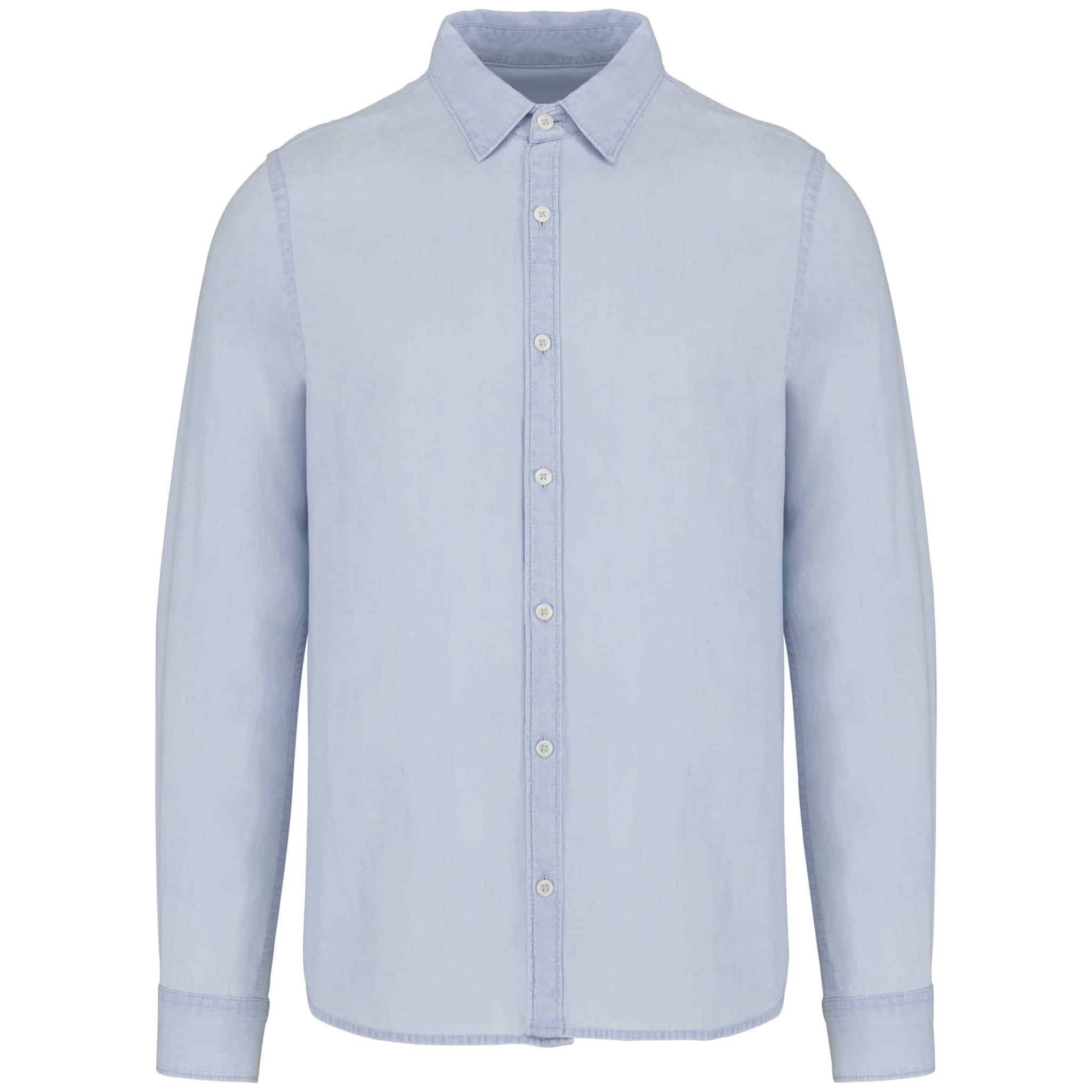 Miniature 8 pour Chemise écoresponsable délavée coton twill homme