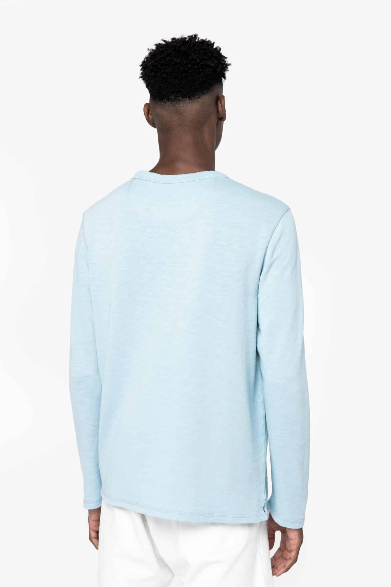 Miniature 4 pour Sweat-shirt écoresponsable à col rond délavé French Terry unisexe