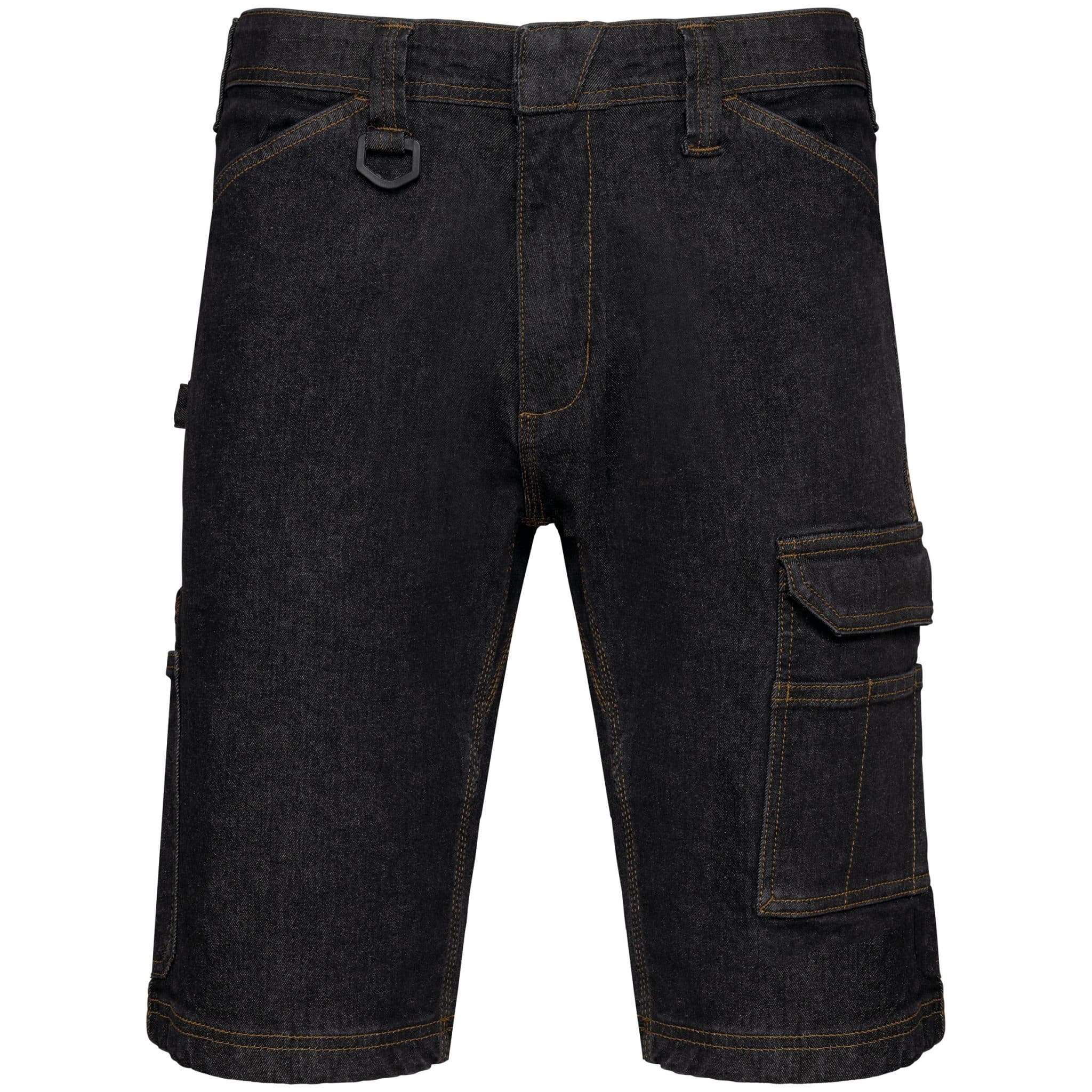 Miniature 9 pour Bermuda denim multipoches homme