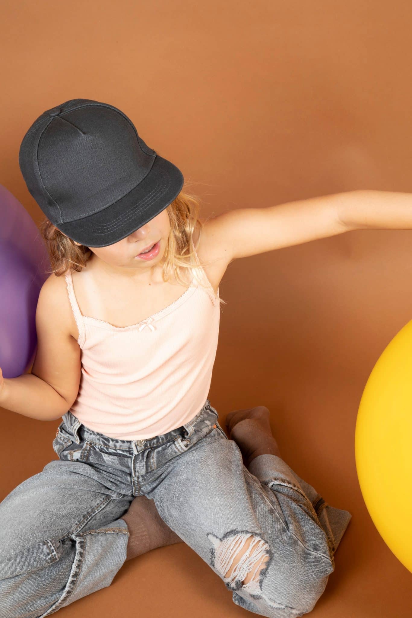 Miniature 1 pour Casquette enfant snapback - 5 panneaux