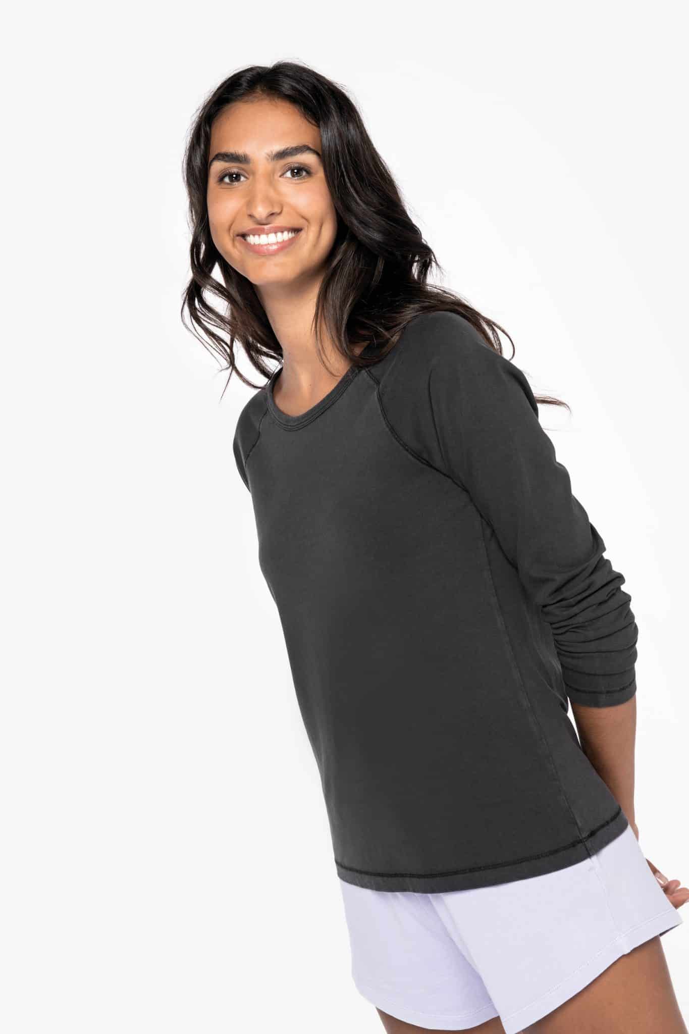 Miniature 1 pour T-shirt écoresponsable raglan manches longues femme