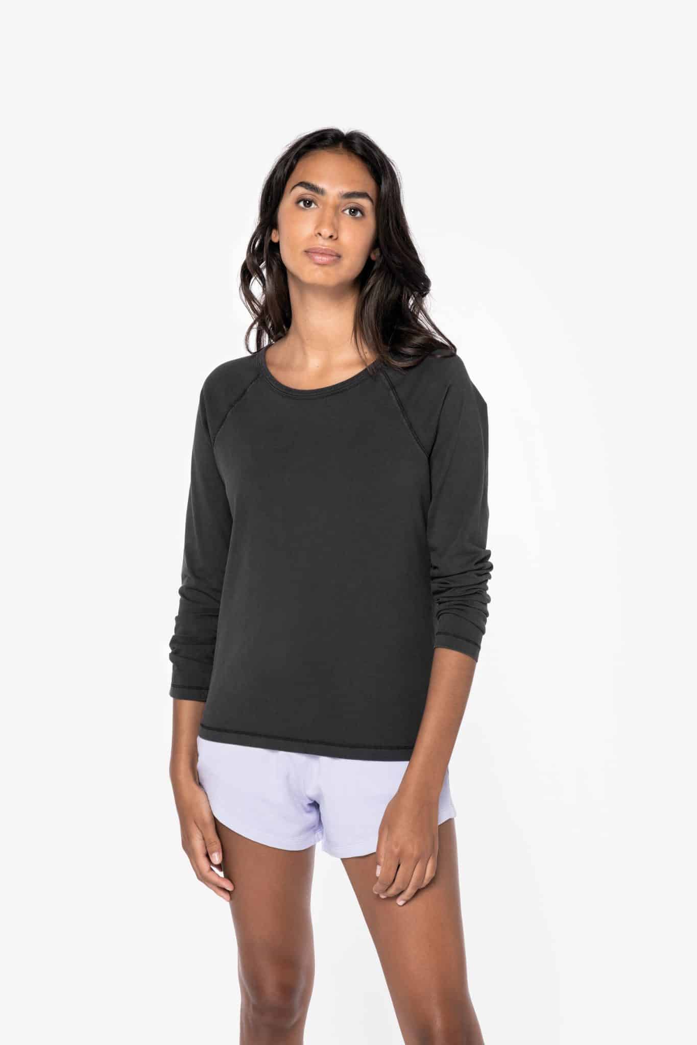 Miniature 3 pour T-shirt écoresponsable raglan manches longues femme
