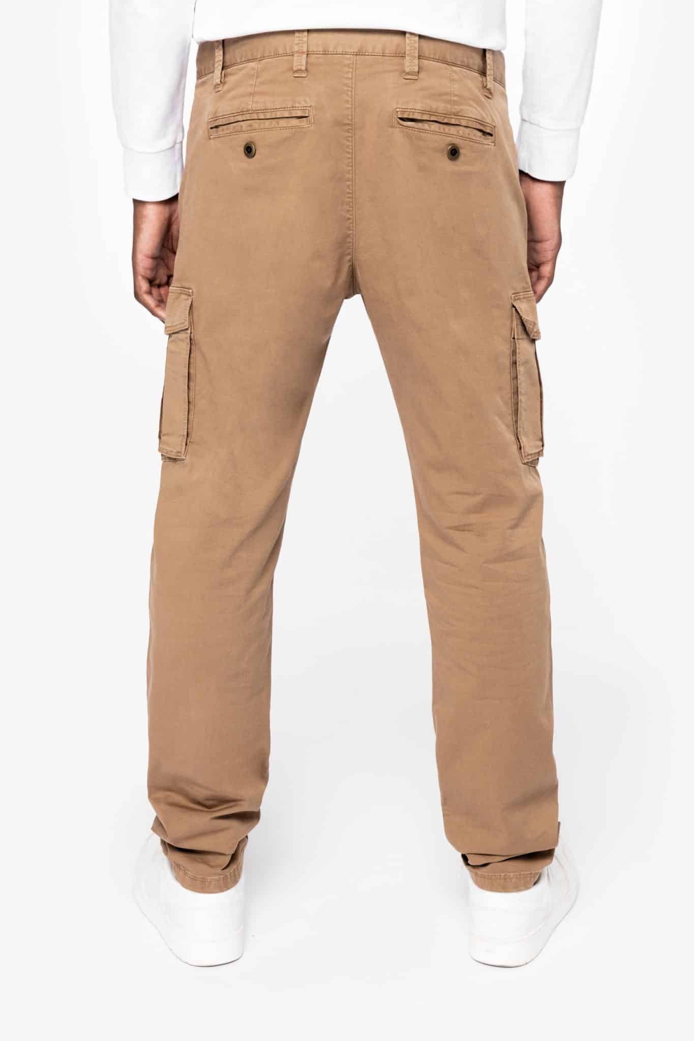 Miniature 4 pour Pantalon cargo écoresponsable délavé homme