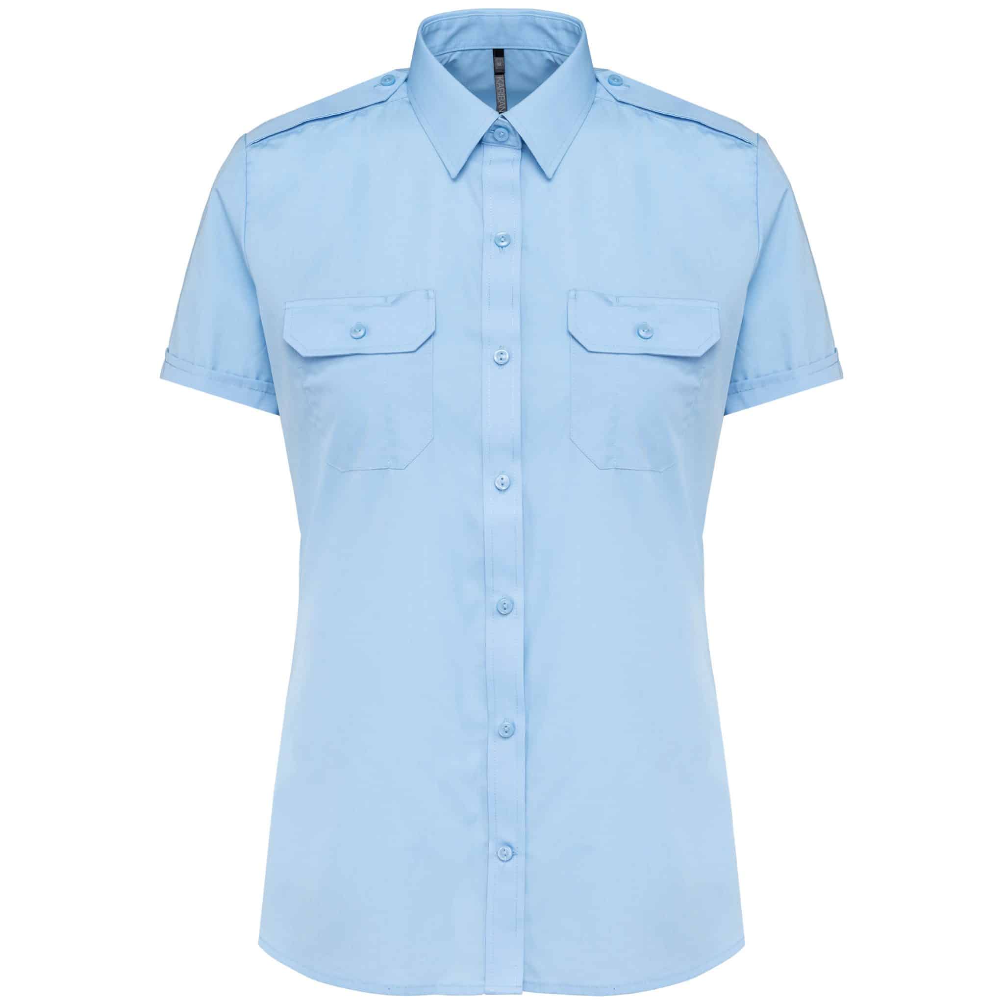 Miniature 12 pour Chemise pilote manches courtes femme