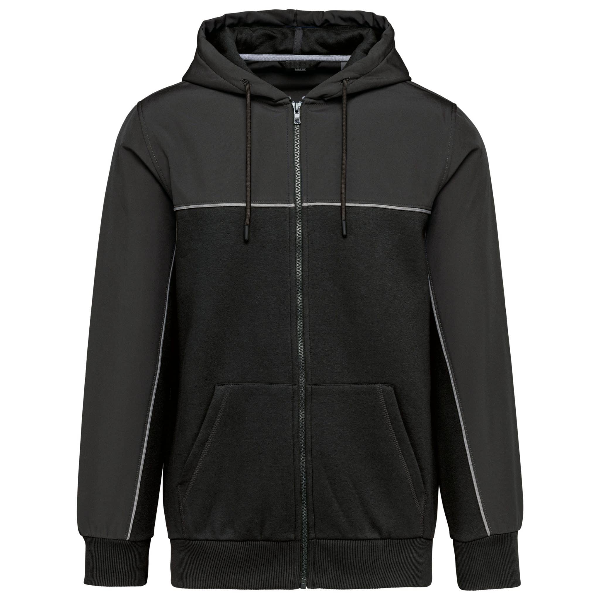 Miniature 9 pour Veste molleton bicolore zippée à capuche écoresponsable unisexe