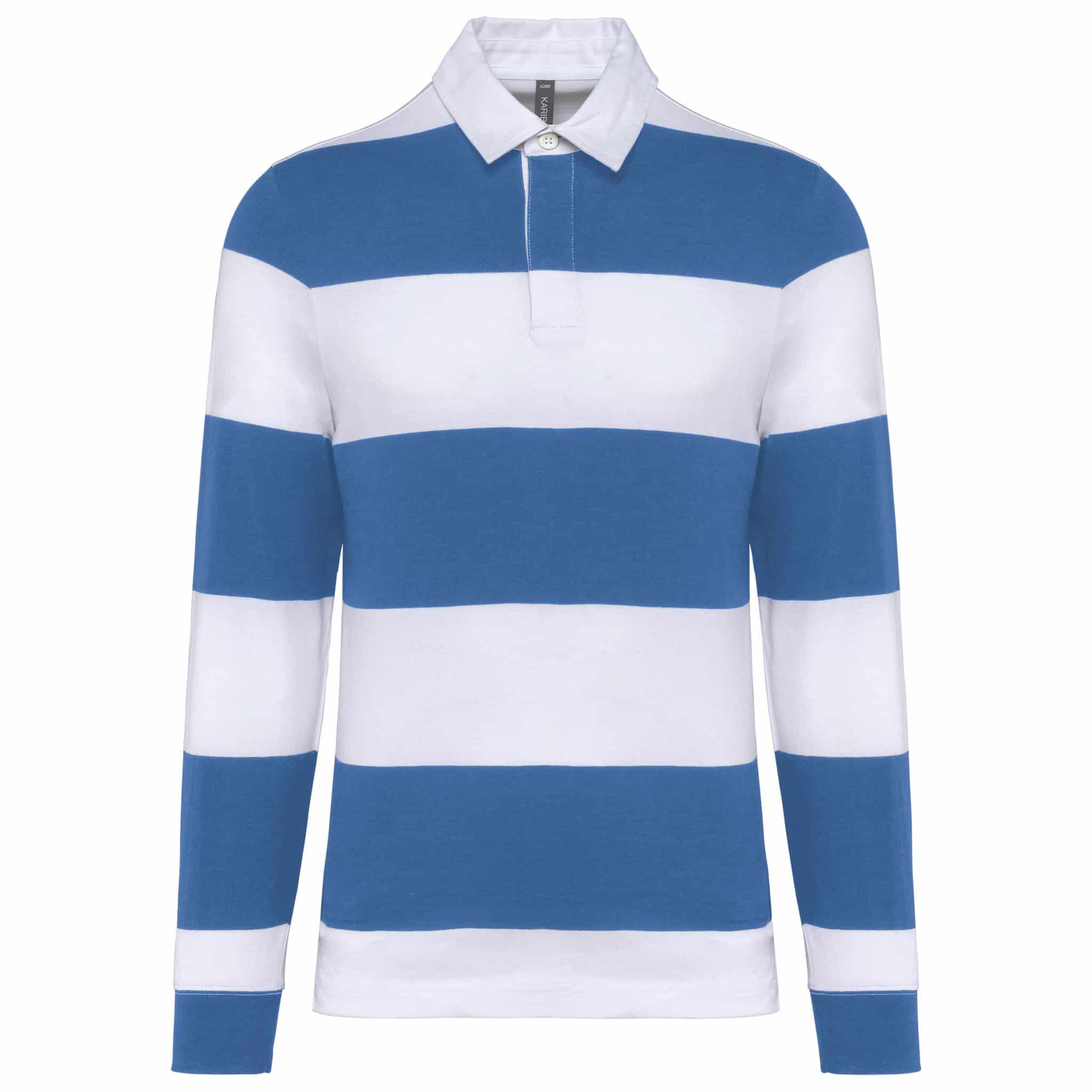Miniature 4 pour Polo rugby rayé manches longues unisexe