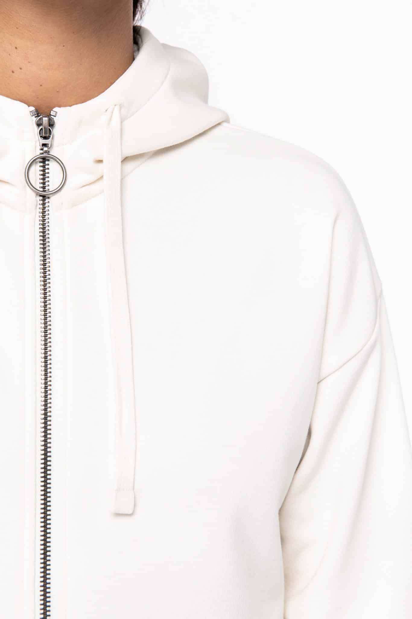 Miniature 6 pour Sweat-shirt écoresponsable zippé à capuche French Terry femme