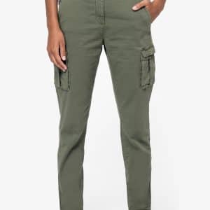 Visuel Pantalon cargo écoresponsable délavé femme