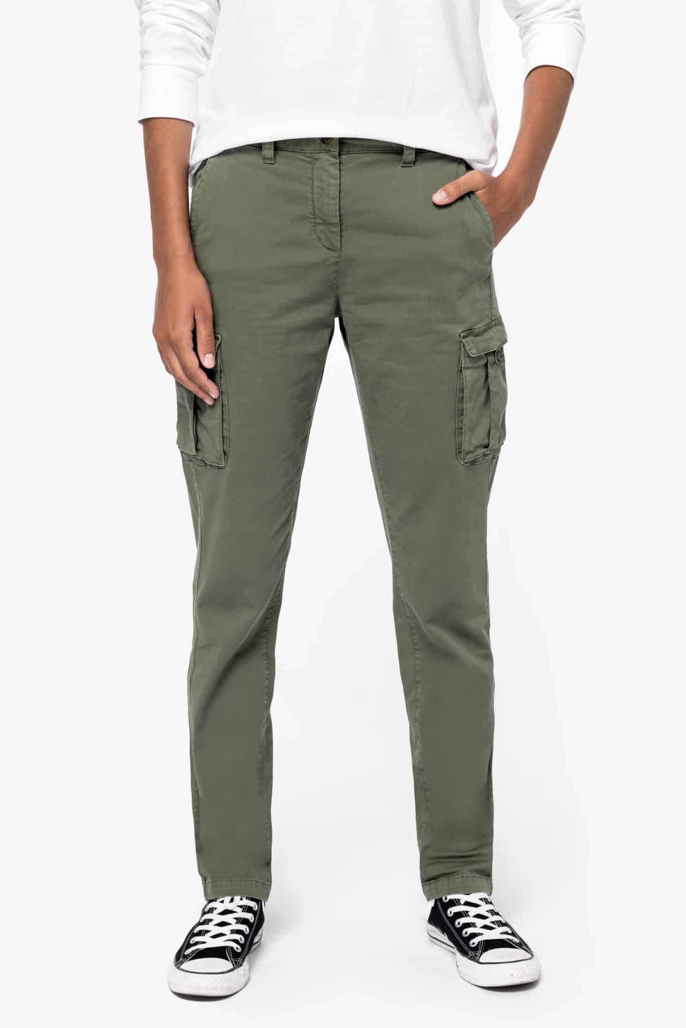 Miniature 1 pour Pantalon cargo écoresponsable délavé femme