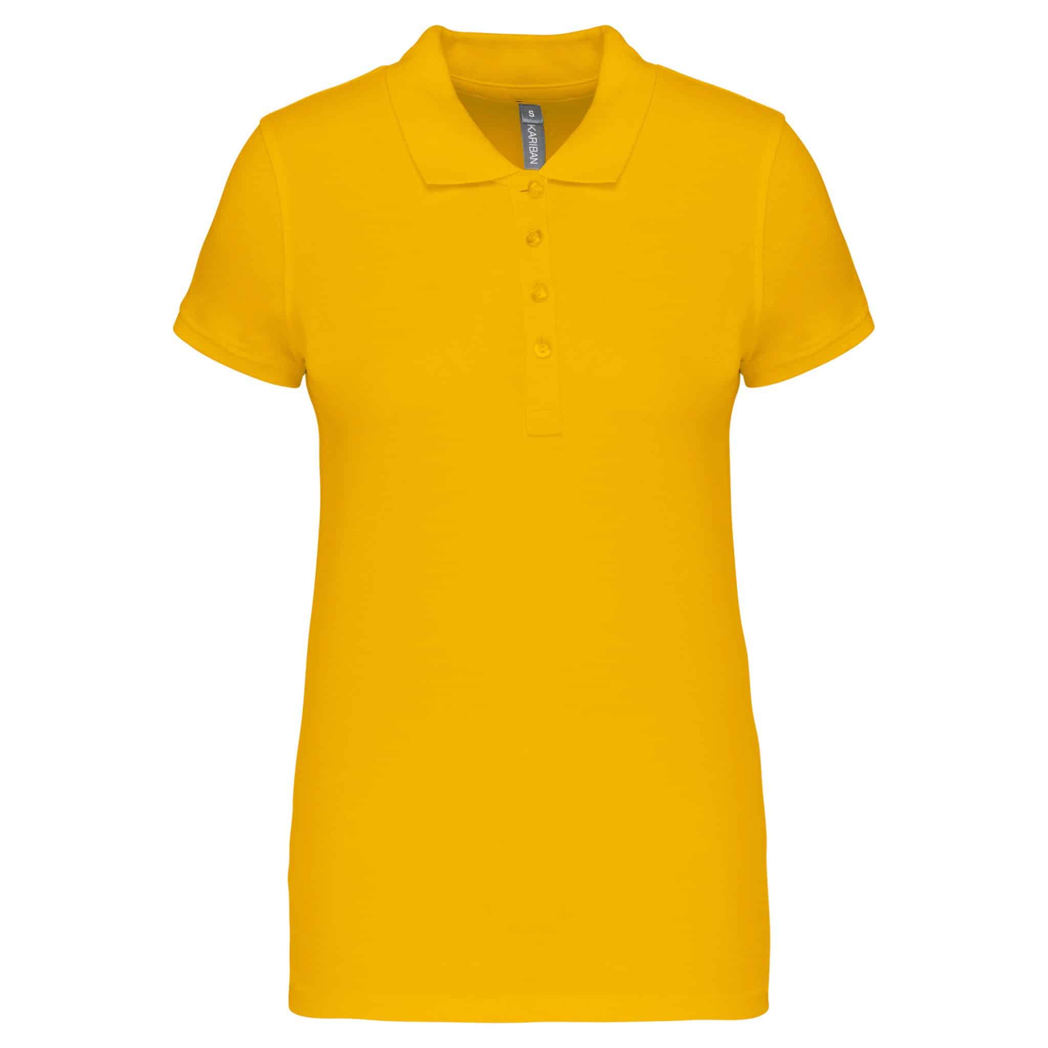 Miniature 35 pour Polo piqué manches courtes femme