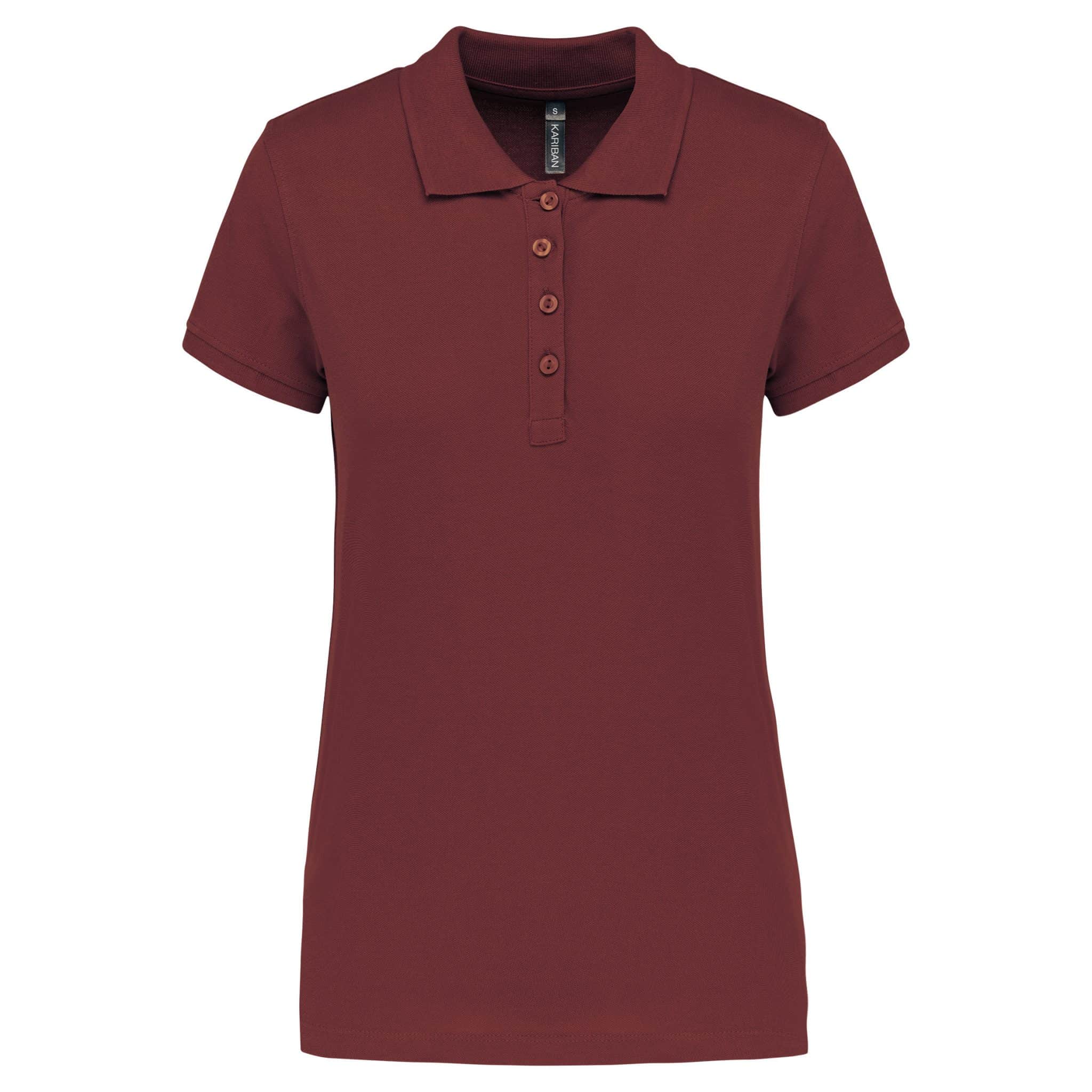 Miniature 34 pour Polo piqué manches courtes femme