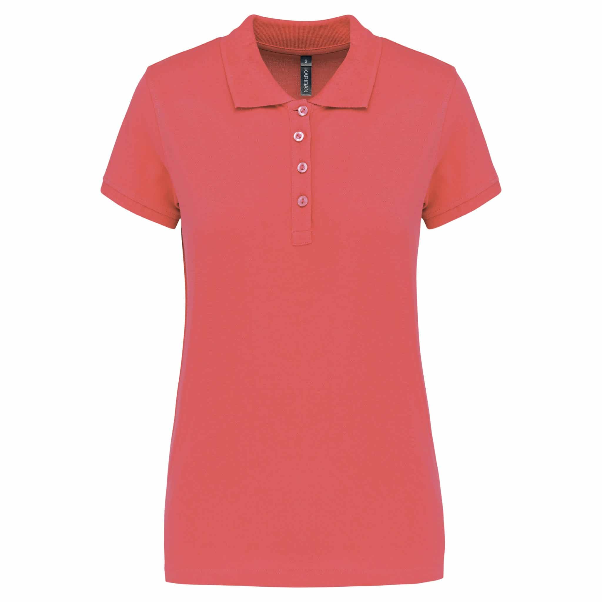 Miniature 32 pour Polo piqué manches courtes femme