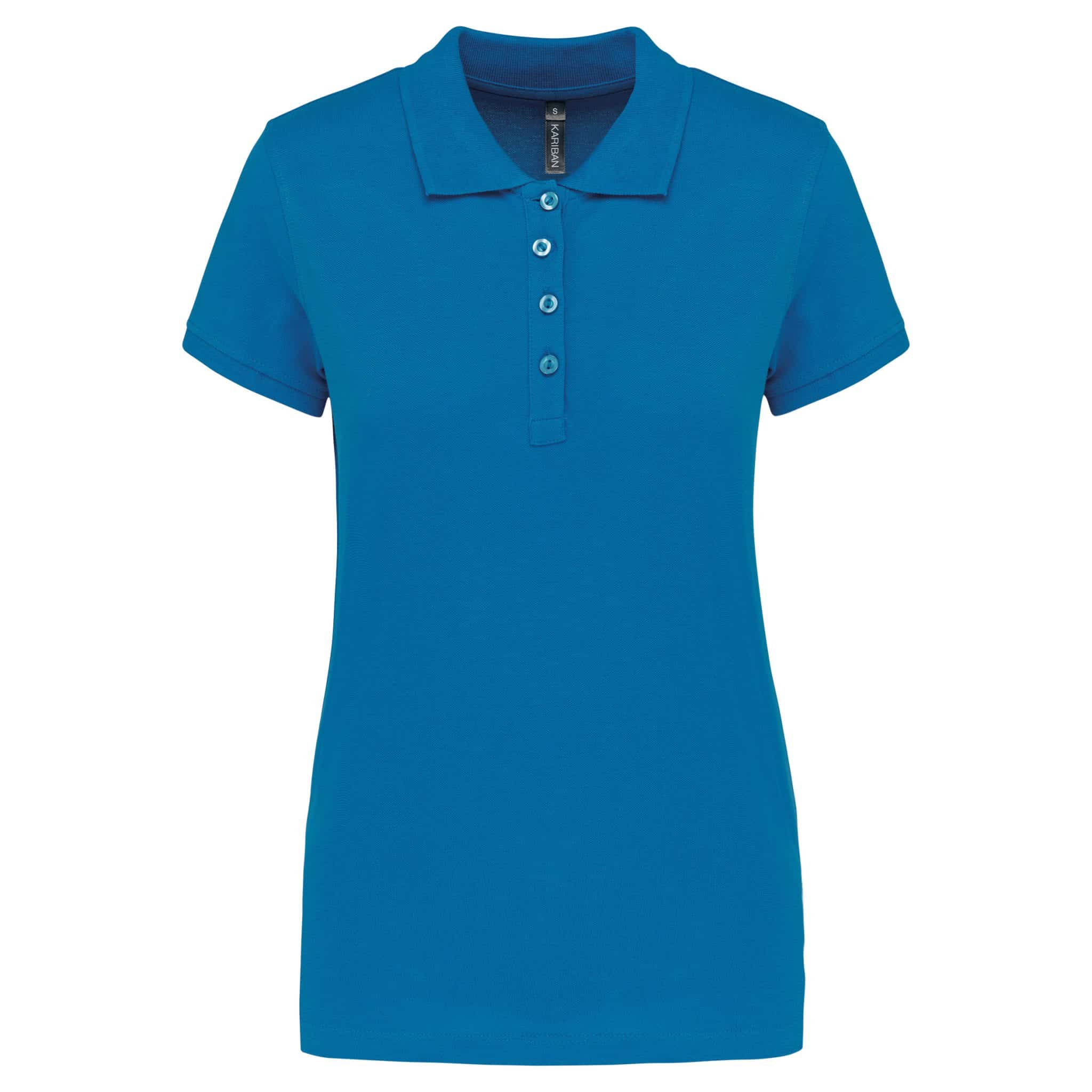 Miniature 31 pour Polo piqué manches courtes femme