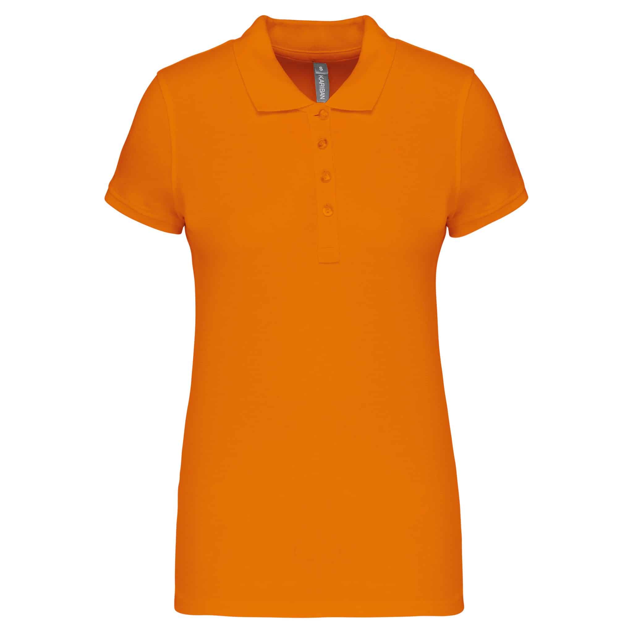 Miniature 24 pour Polo piqué manches courtes femme
