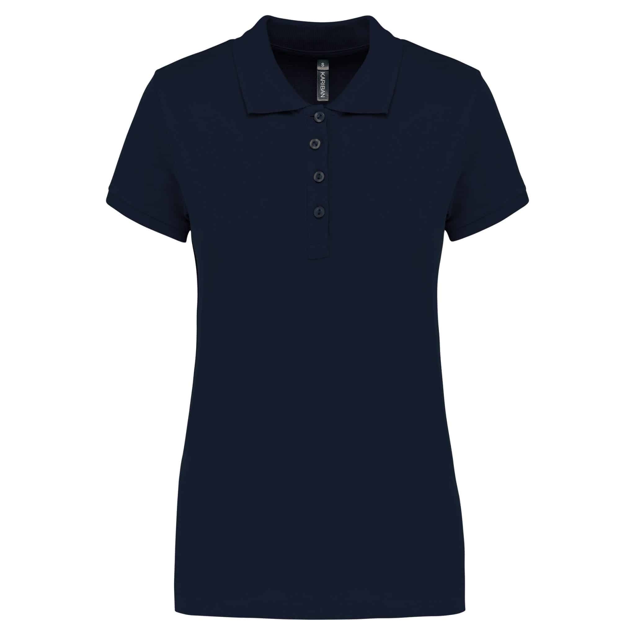 Miniature 23 pour Polo piqué manches courtes femme