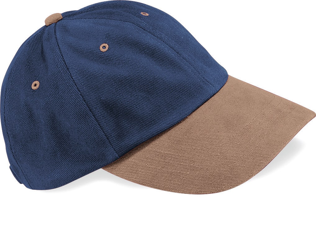 Miniature 7 pour Casquette homme profil bas en coton brossé - 6 panneaux