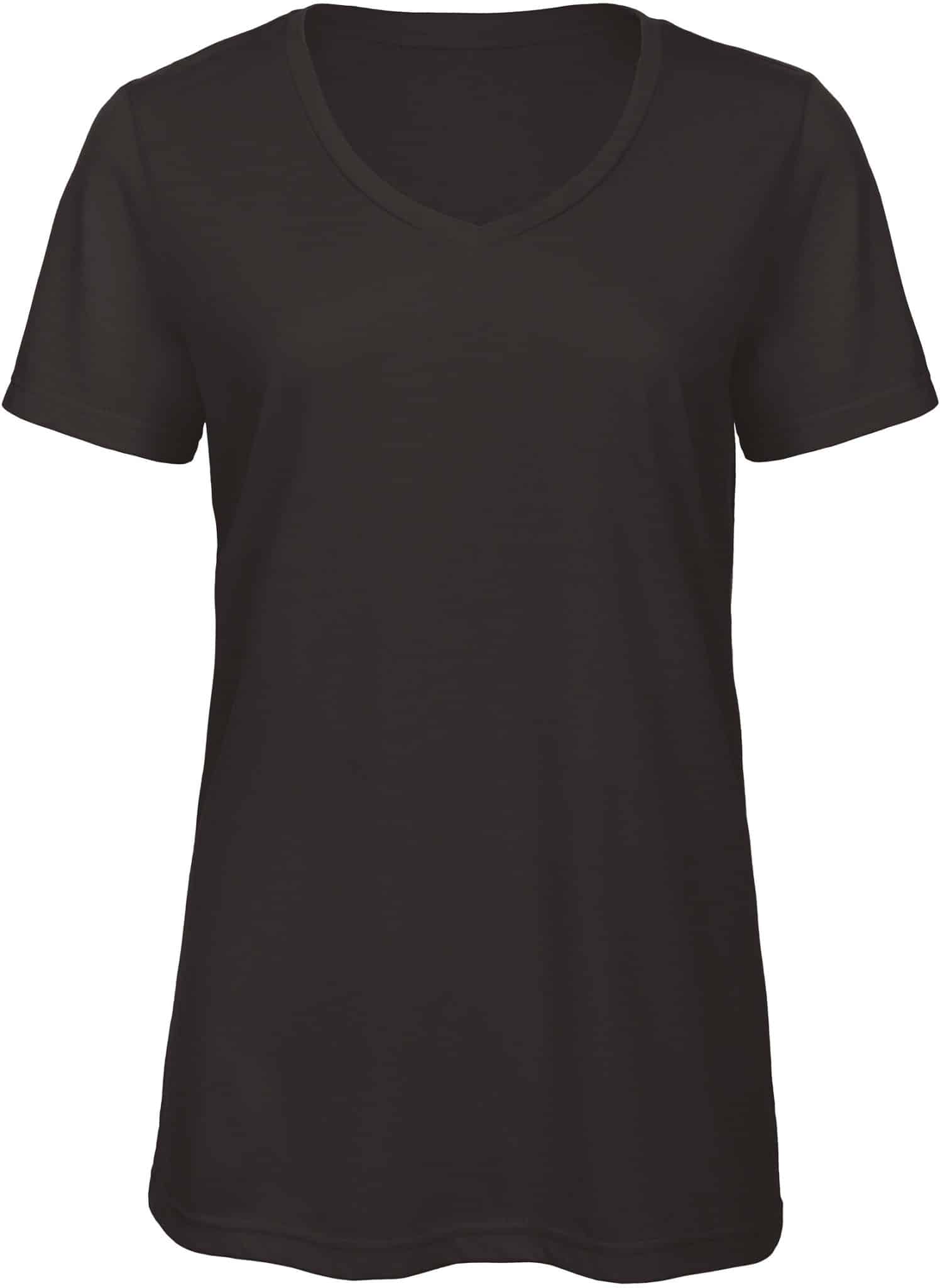 Miniature 3 pour T-shirt Triblend col V Femme