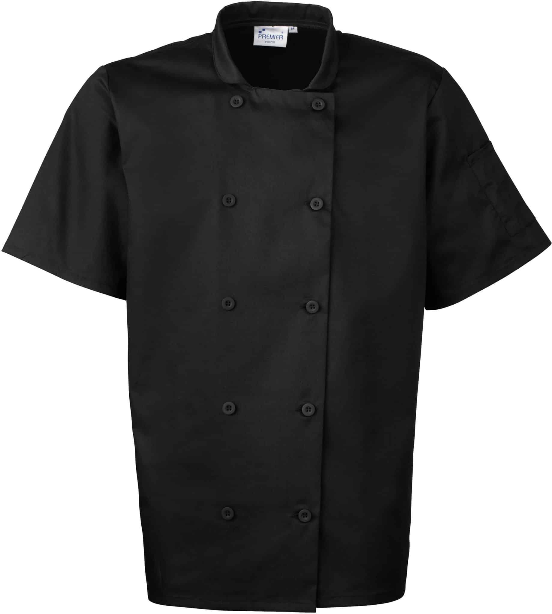 Miniature 6 pour Veste de cuisine manches courtes