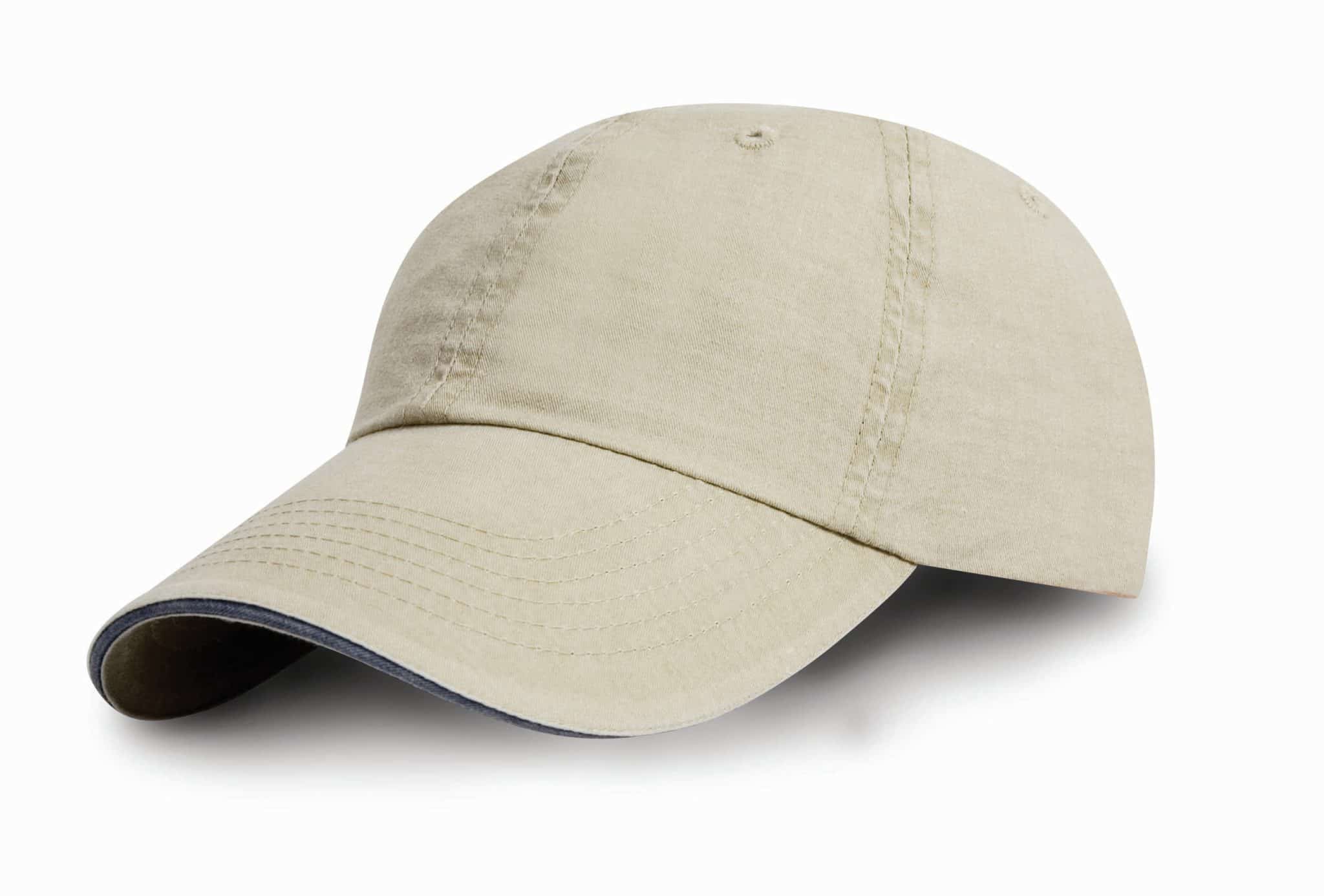 Miniature 9 pour Casquette coton fine ligne lavé avec visière sandwich